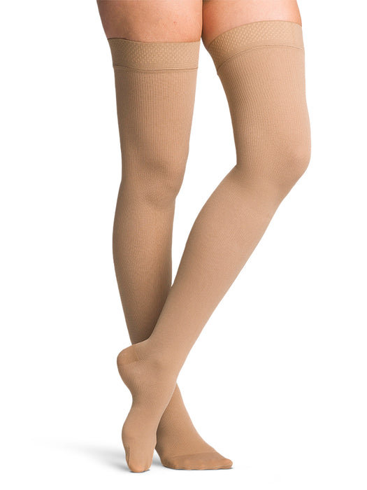 Sigvaris Cotton  Women's Thigh High  30-40mmHg-Closed Toe