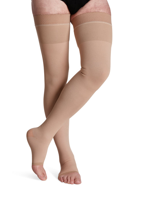 Sigvaris Natural Rubber (Fomerly 500 Natural Rubber) Unisex Thigh High  30-40mmHg-Open Toe