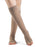 Dynaven Opaque Ribbed Women's Knee High  20-30mmHg-Open Toe