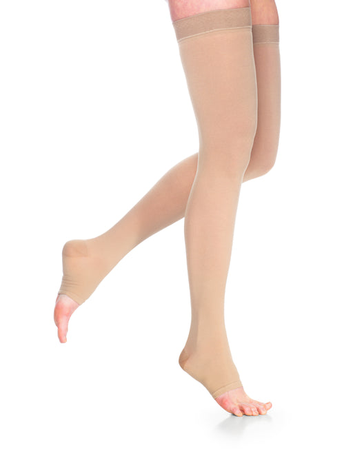 Dynaven Opaque Women's Thigh High  15-20mmHg-Open Toe