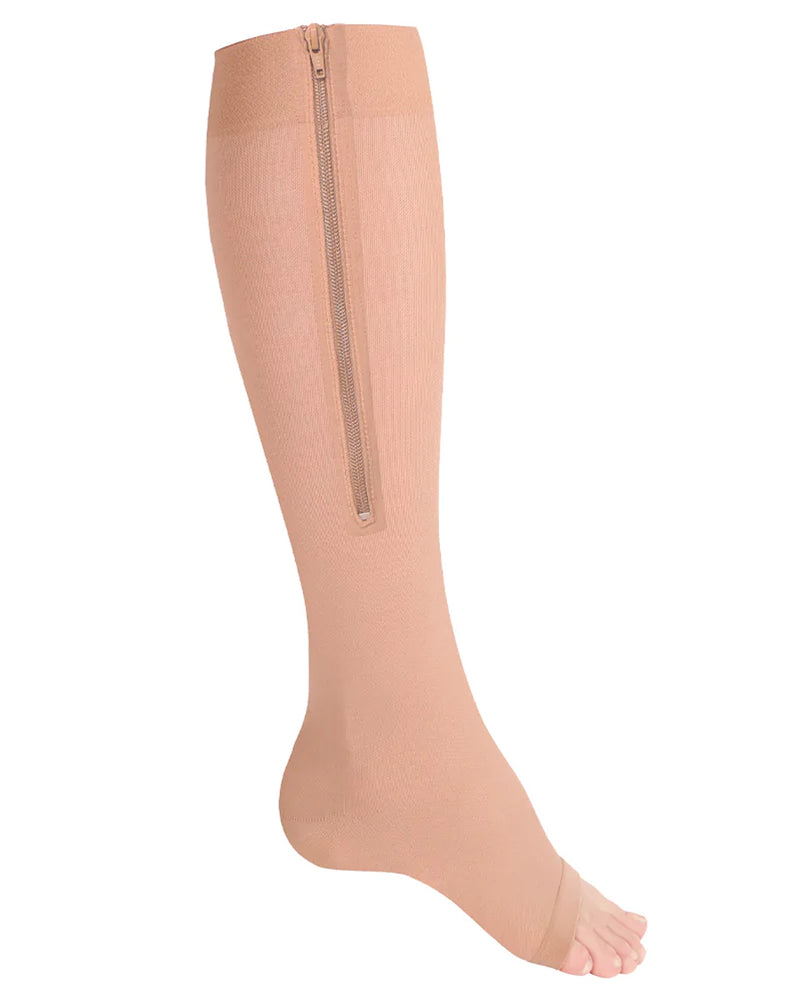 Truform Classic Medical Thigh High Open Toe Compression Socks - 20