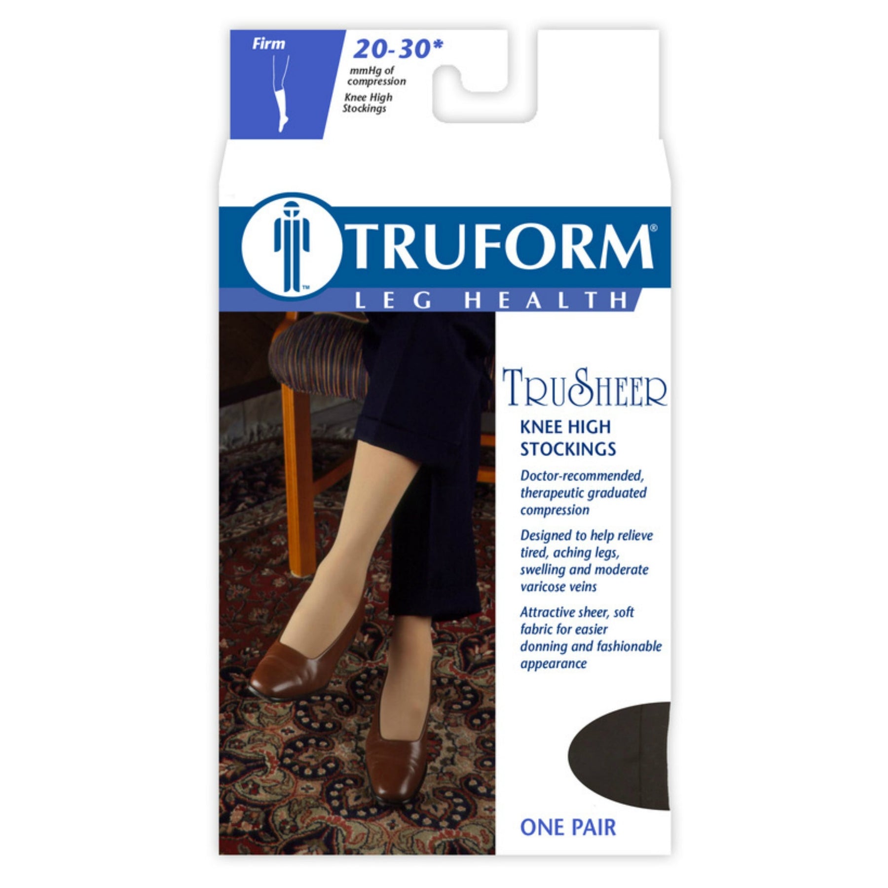 Basic Care Medical Compression Stockings, 20-30 mmHg