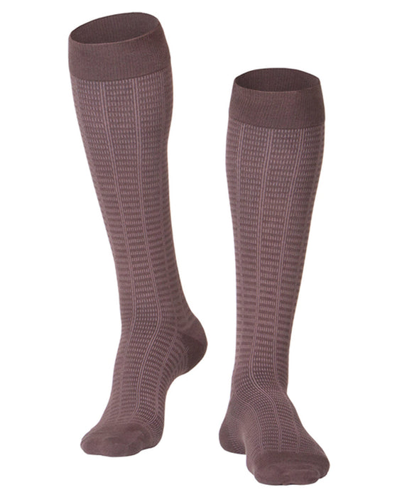 ReliefWear Touch Men's Fine Checkered Pattern Knee Highs 15-20 mmHg