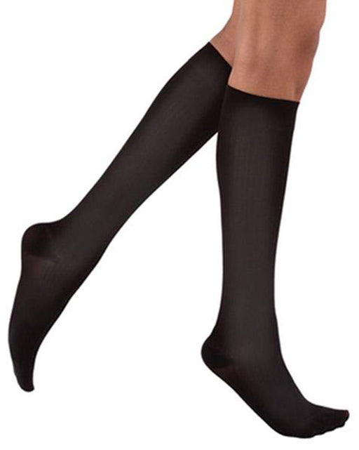 Jobst soSoft Women's Knee High Closed Toe Brocade Pattern  Support Socks 30-40 mmHg