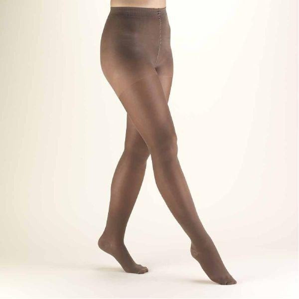 Opaque Compression Pantyhose for Women Circulation 20-30mmHg - Beige, Large  