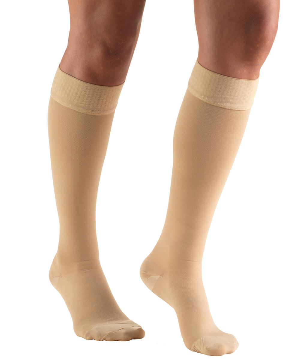 Truform Classic Medical Closed Toe Knee Highs Silicone Dot Top 20 30 M