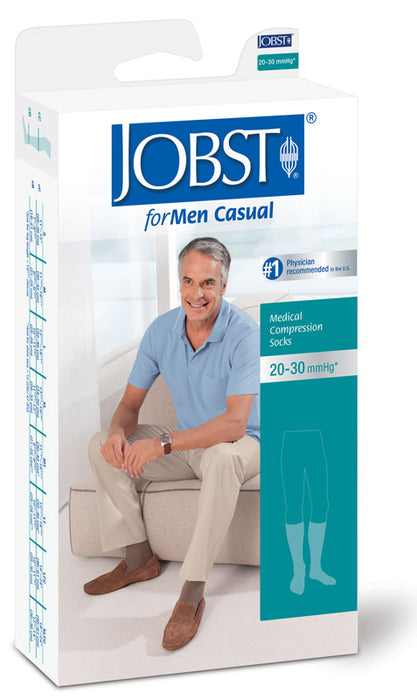 Jobst for Men 20-30 mmHg Firm Casual Knee High Support Socks