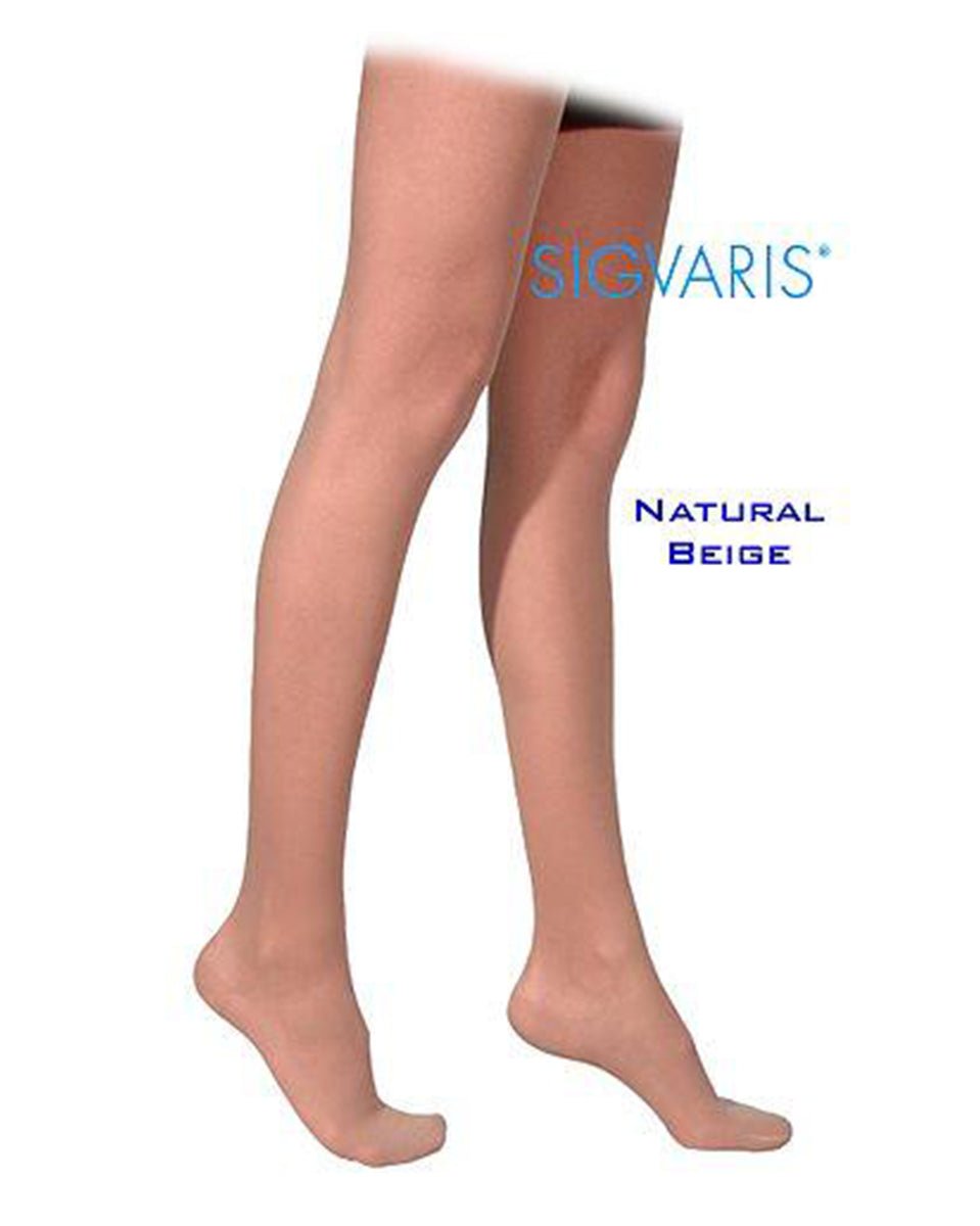 Sigvaris Cotton Knee High 30-40 mmHg, Open Toe