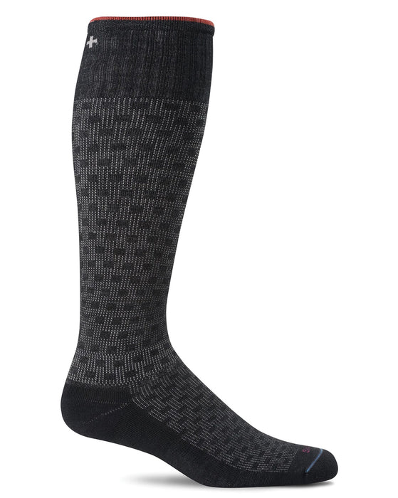 Sockwell Shadow Box Men's Knee Highs 15-20 mmHg | Clearance (Final Sale)