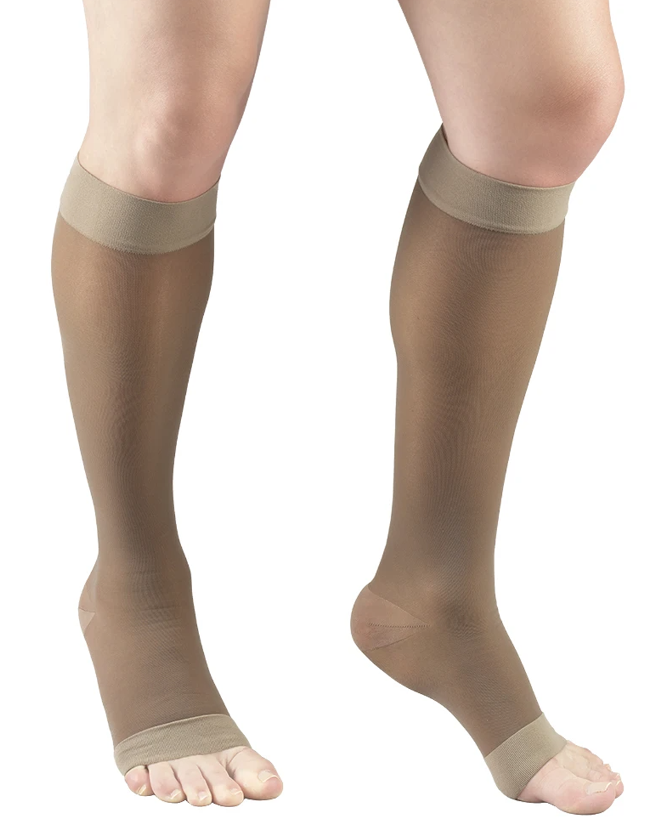 Loving Comfort Closed Toe Anti-Embolism Stockings 15-20mmHg (Beige) X-Large
