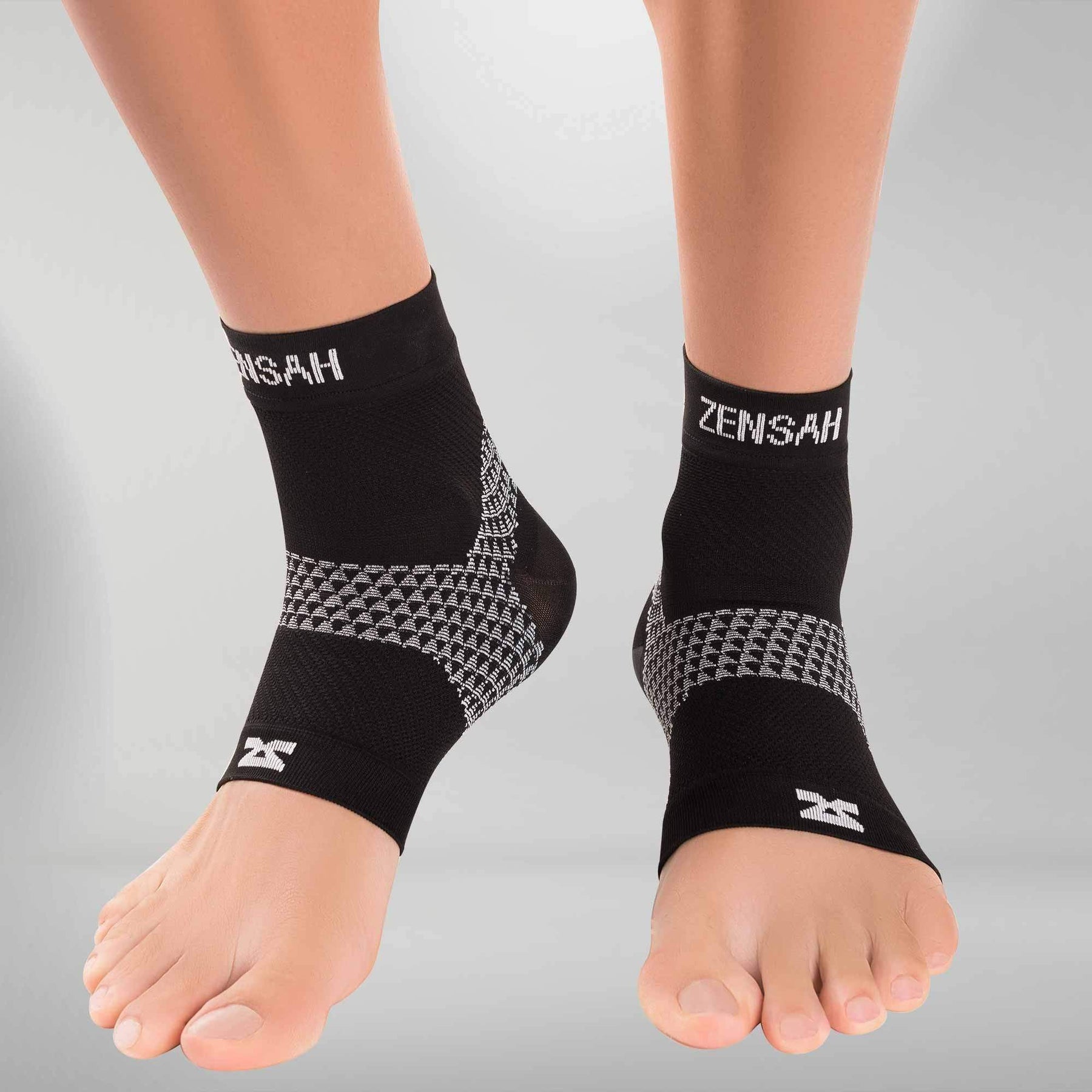 Zensah Tech+ Compression Socks - Black: #1 Fast Free Shipping